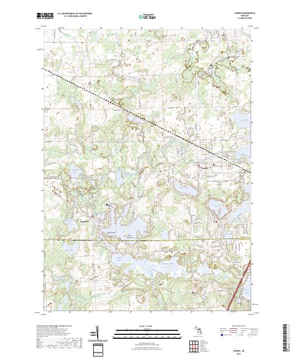 USGS Topographic Map – Linden