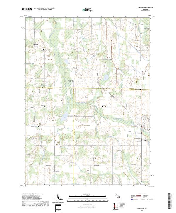 USGS Topographic Map – Litchfield