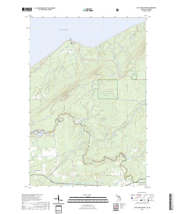 USGS Topographic Map – Little Girls Point
