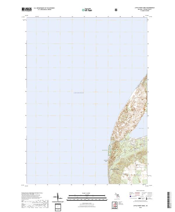 USGS Topographic Map – Little Point Sable