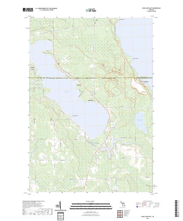 USGS Topographic Map – Long Lake East