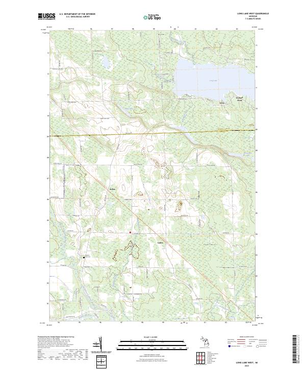 USGS Topographic Map – Long Lake West