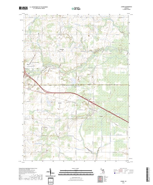 USGS Topographic Map – Loomis