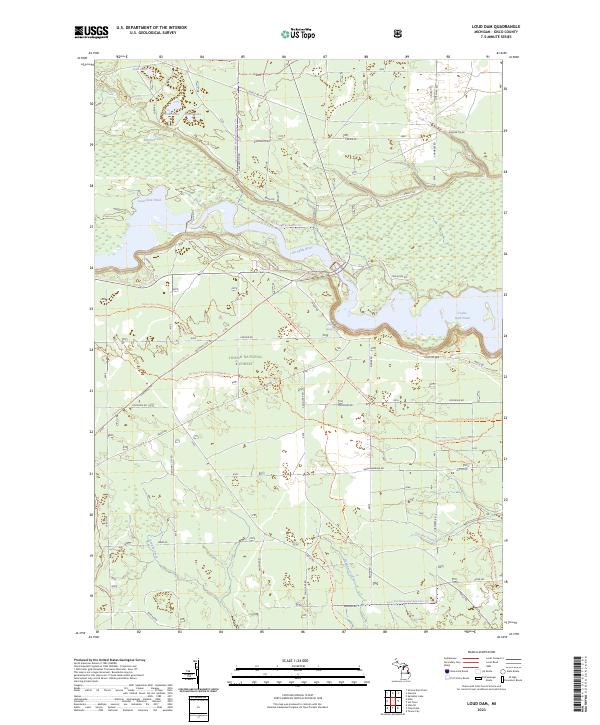 USGS Topographic Map – Loud Dam