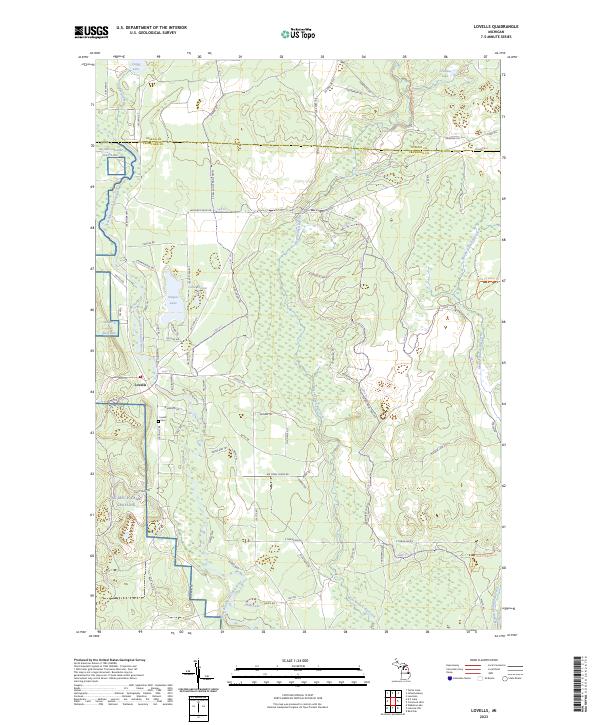 USGS Topographic Map – Lovells