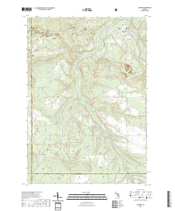USGS Topographic Map – Luzerne