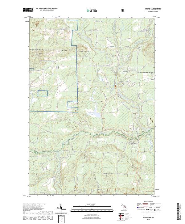 USGS Topographic Map – Luzerne NW
