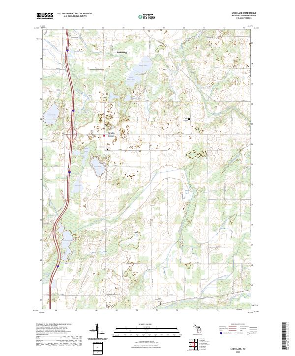 USGS Topographic Map – Lyon Lake