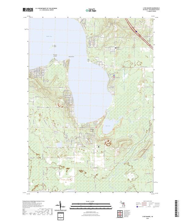 USGS Topographic Map – Lyon Manor