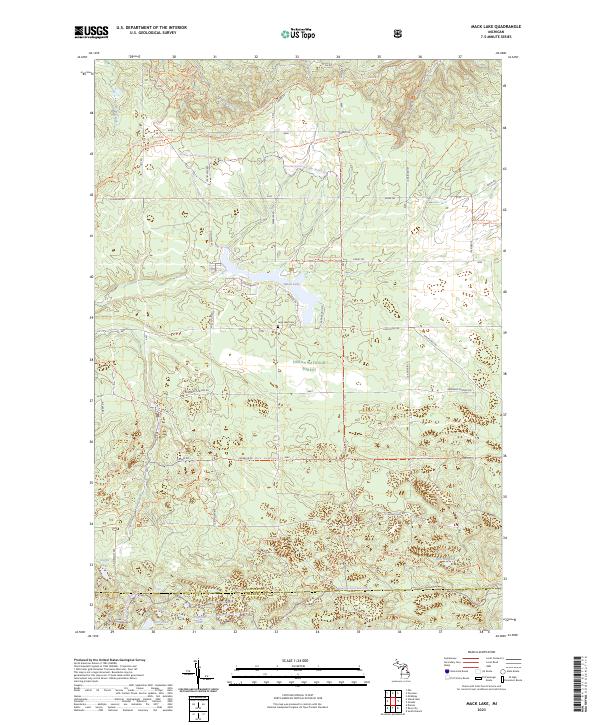 USGS Topographic Map – Mack Lake