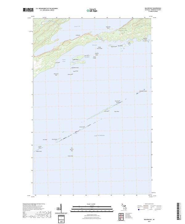 USGS Topographic Map – Malone Bay