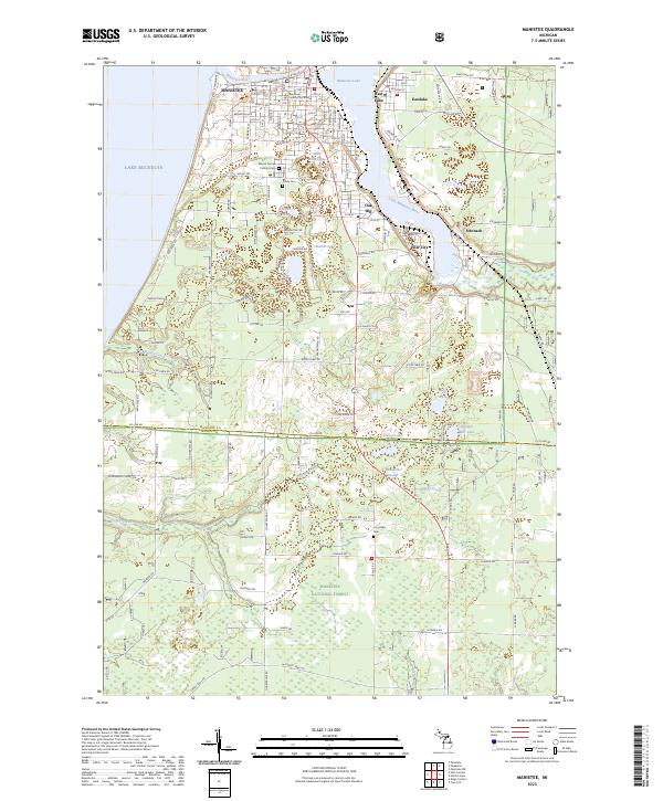 USGS Topographic Map – Manistee