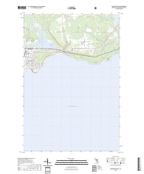 USGS Topographic Map – Manistique East