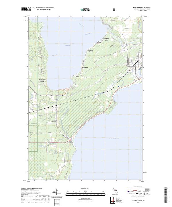 USGS Topographic Map – Manistique West