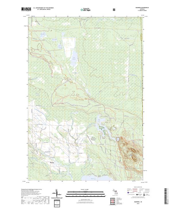 USGS Topographic Map – Manning