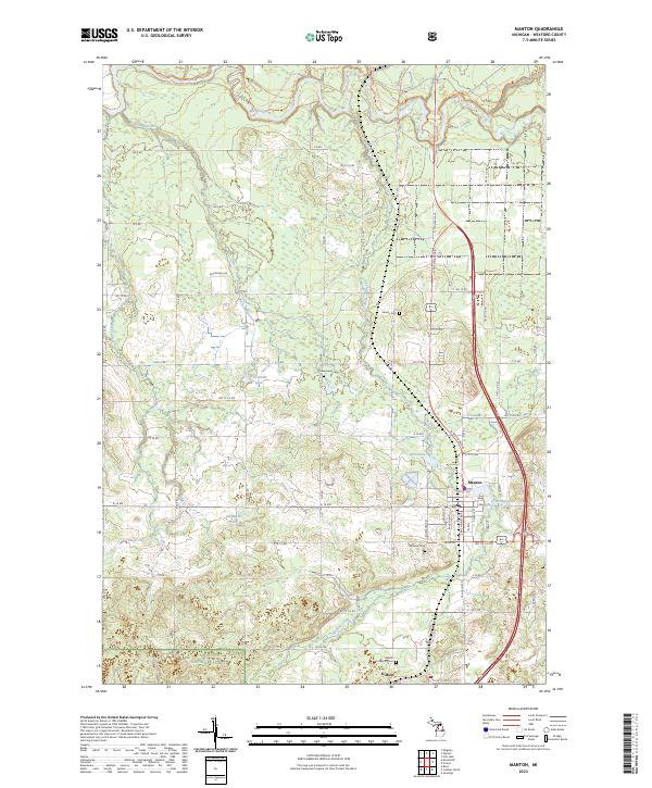 USGS Topographic Map – Manton