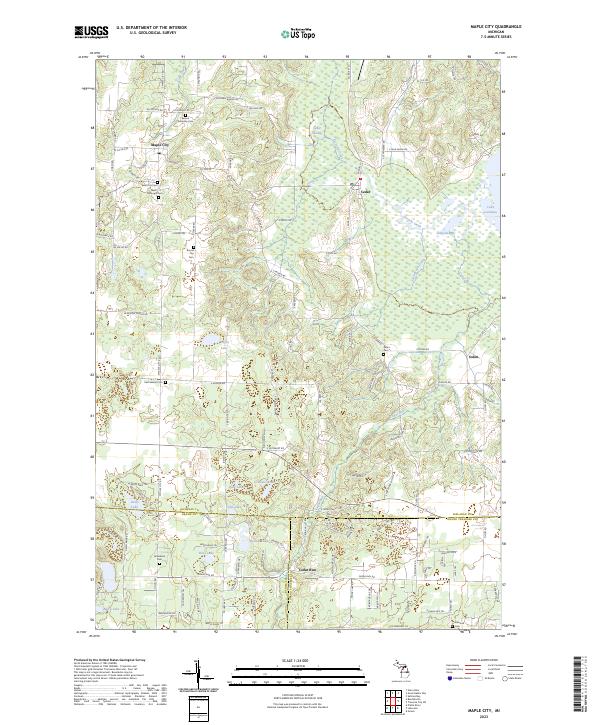 USGS Topographic Map – Maple City