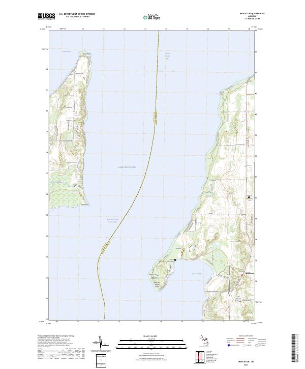USGS Topographic Map – Mapleton