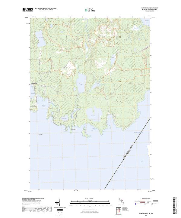 USGS Topographic Map – Marble Head
