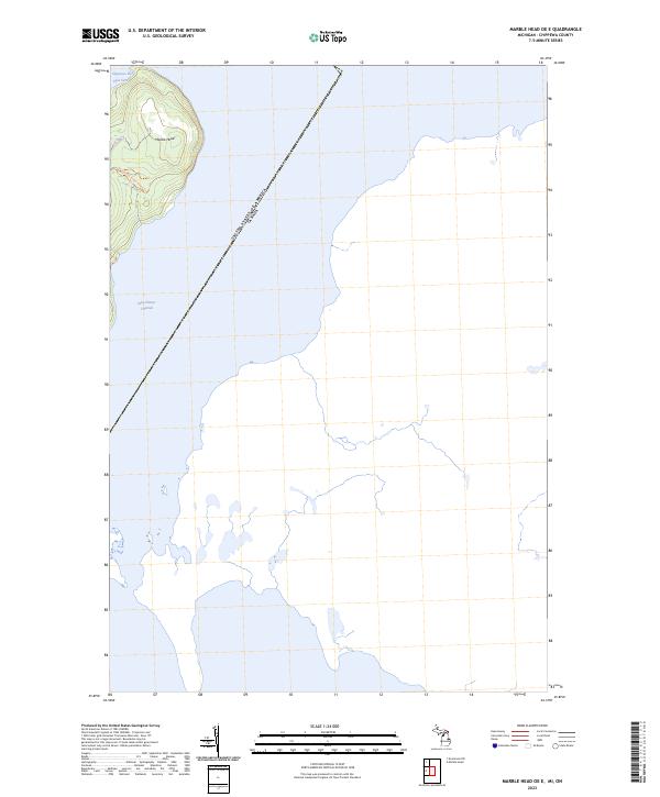 USGS Topographic Map – Marble Head OE E