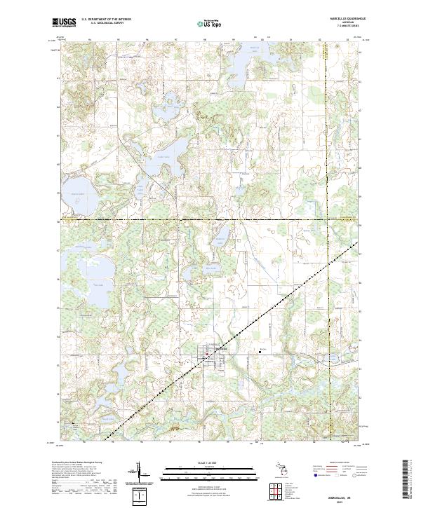 USGS Topographic Map – Marcellus