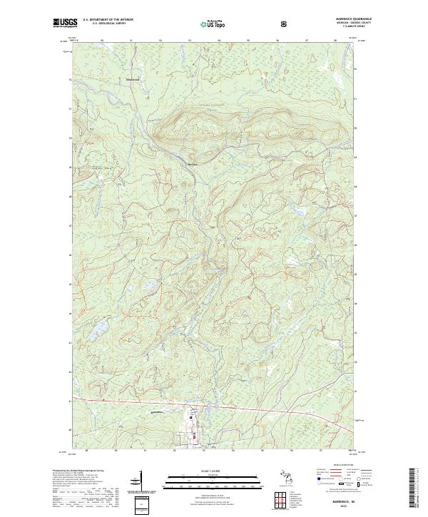 USGS Topographic Map – Marenisco