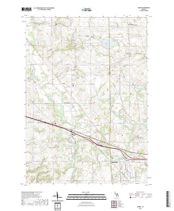 USGS Topographic Map – Marne