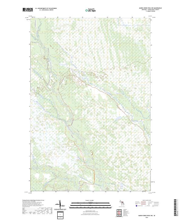 USGS Topographic Map – Marsh Creek Pool NW