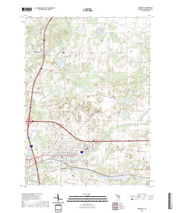USGS Topographic Map – Marshall