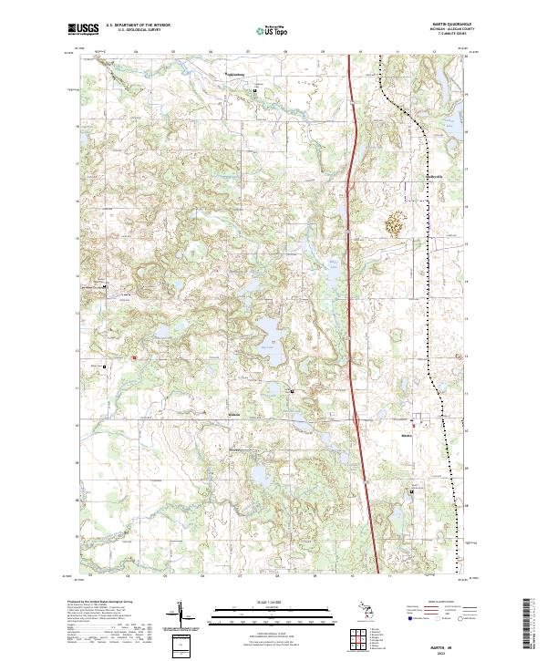USGS Topographic Map – Martin