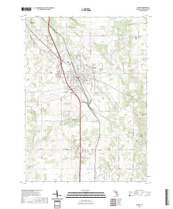 USGS Topographic Map – Mason