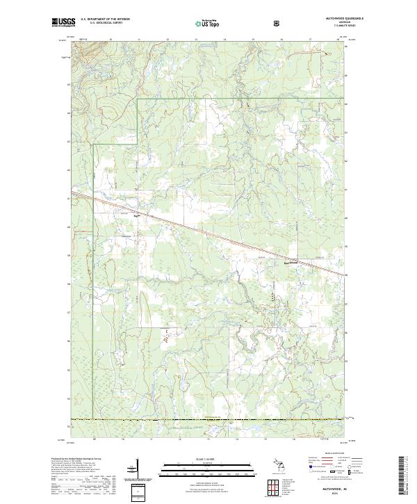 USGS Topographic Map – Matchwood
