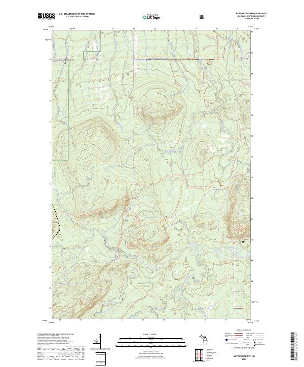 USGS Topographic Map – Matchwood NW