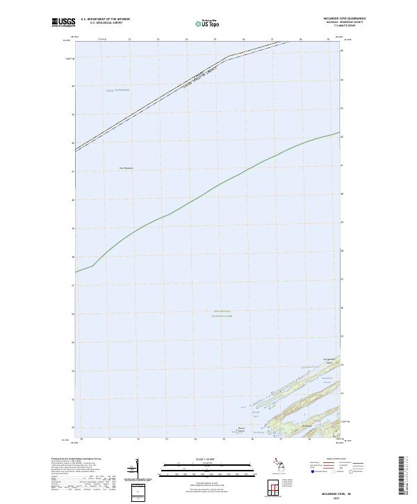 USGS Topographic Map – McCargoe Cove