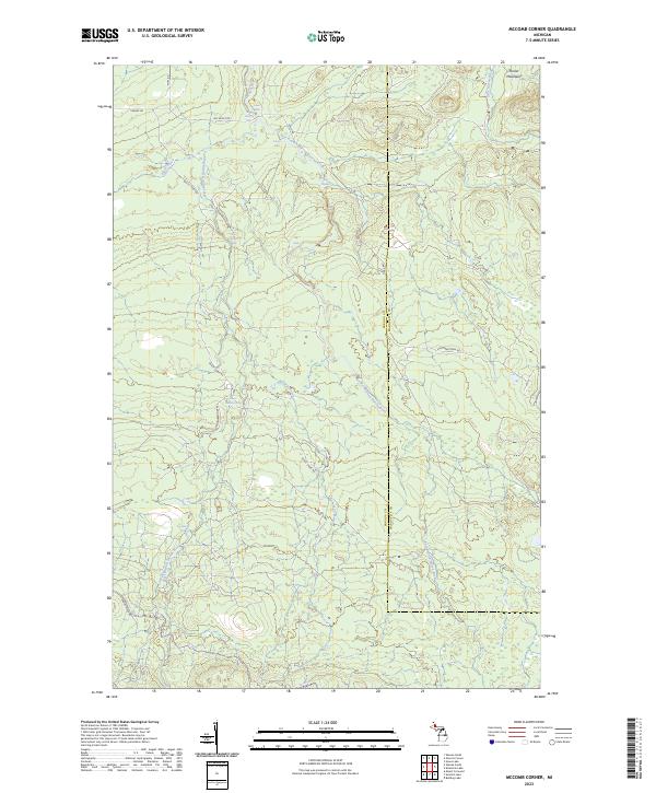 USGS Topographic Map – McComb Corner