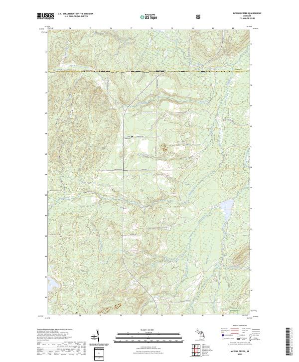 USGS Topographic Map – McGinn Creek
