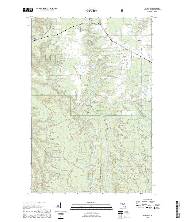 USGS Topographic Map – McKeever