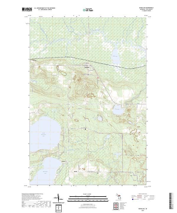 USGS Topographic Map – McMillan