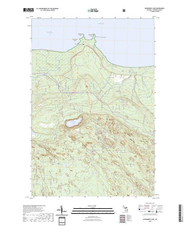 USGS Topographic Map – McNearney Lake