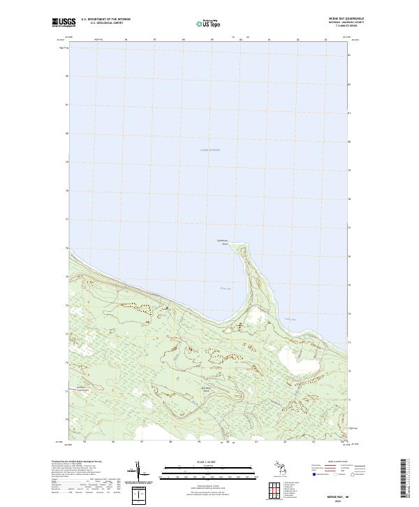 USGS Topographic Map – McRae Bay