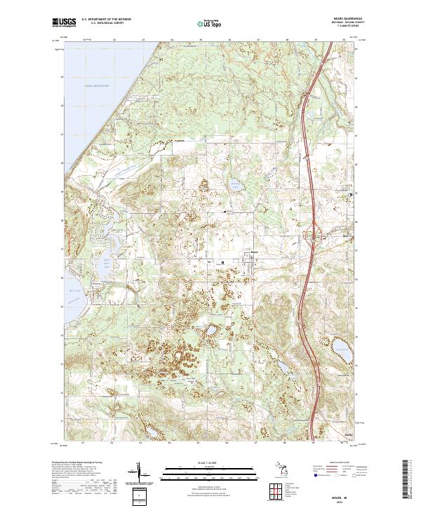 USGS Topographic Map – Mears