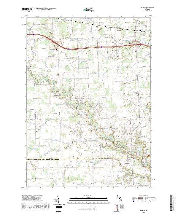 USGS Topographic Map – Memphis