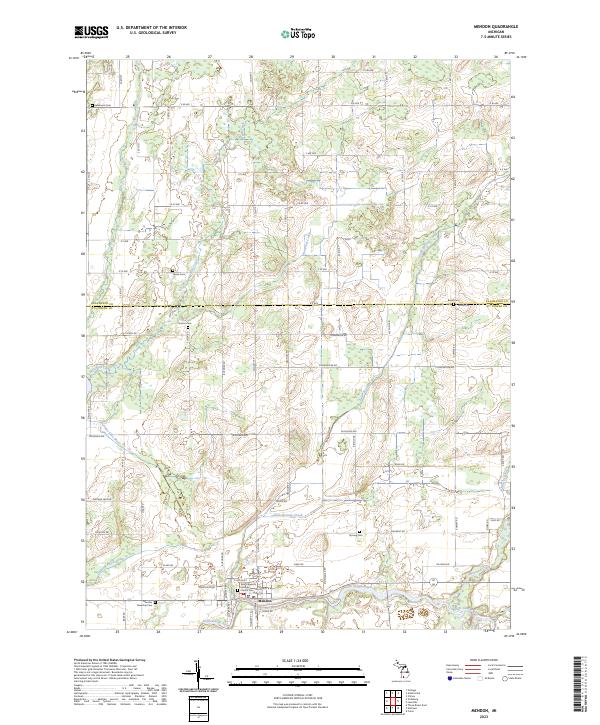 USGS Topographic Map – Mendon