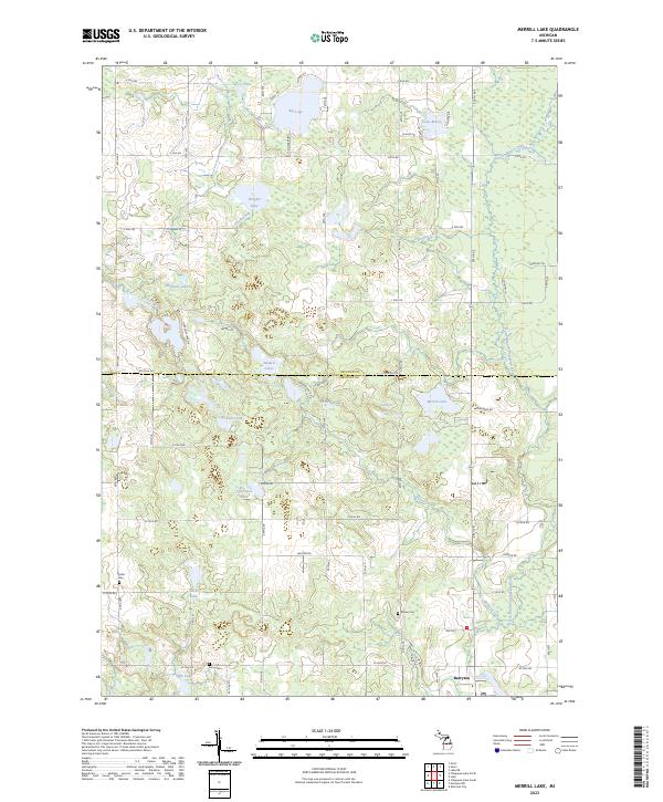 USGS Topographic Map – Merrill Lake
