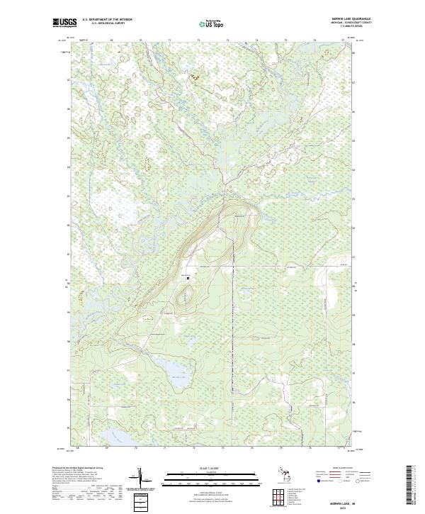 USGS Topographic Map – Merwin Lake