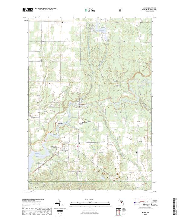 USGS Topographic Map – Mesick