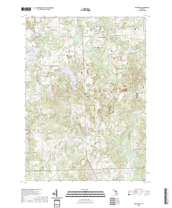 USGS Topographic Map – Metamora