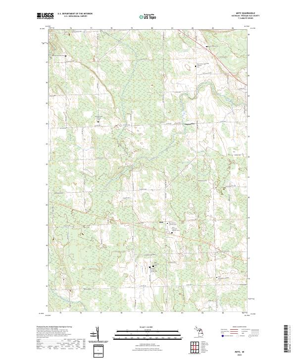 USGS Topographic Map – Metz