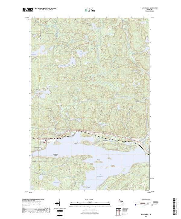 USGS Topographic Map – Michigamme