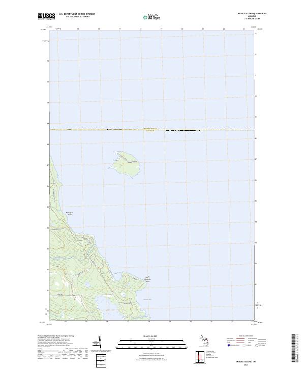 USGS Topographic Map – Middle Island